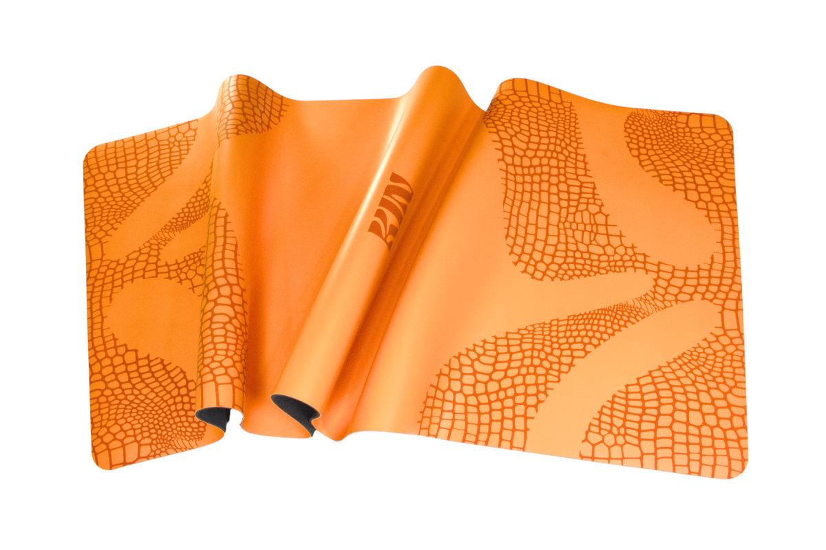 Kin Yoga Mats PRO HYBRID Mat - Orange croc | Kin Yoga Mats