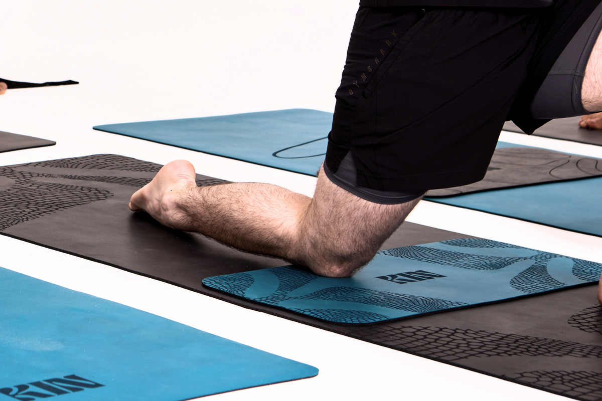 The Kin MINI Yoga Mat - Teal Croc | Kin Yoga Mats