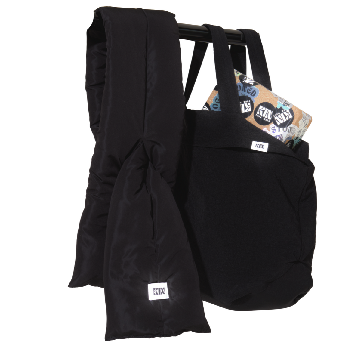 Black Kin Bag Kin Yoga Mat CARRY BAG - Black | Kin Yoga Mats
